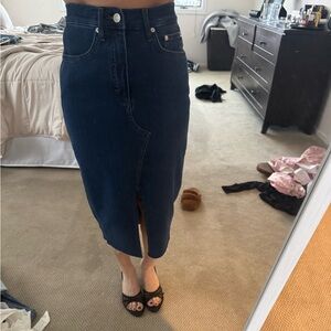 Veronica beard denim skirt